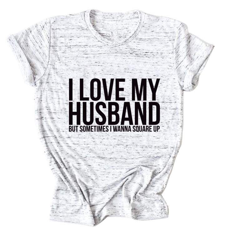 Letters Fashion Round Neck Short Sleeve Ebay Women's T-shirt