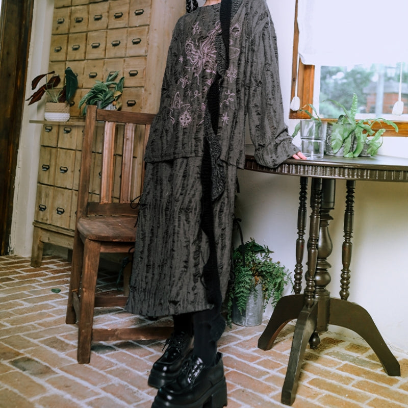 Retro Design Scarf Contrast Color Long Ribbon