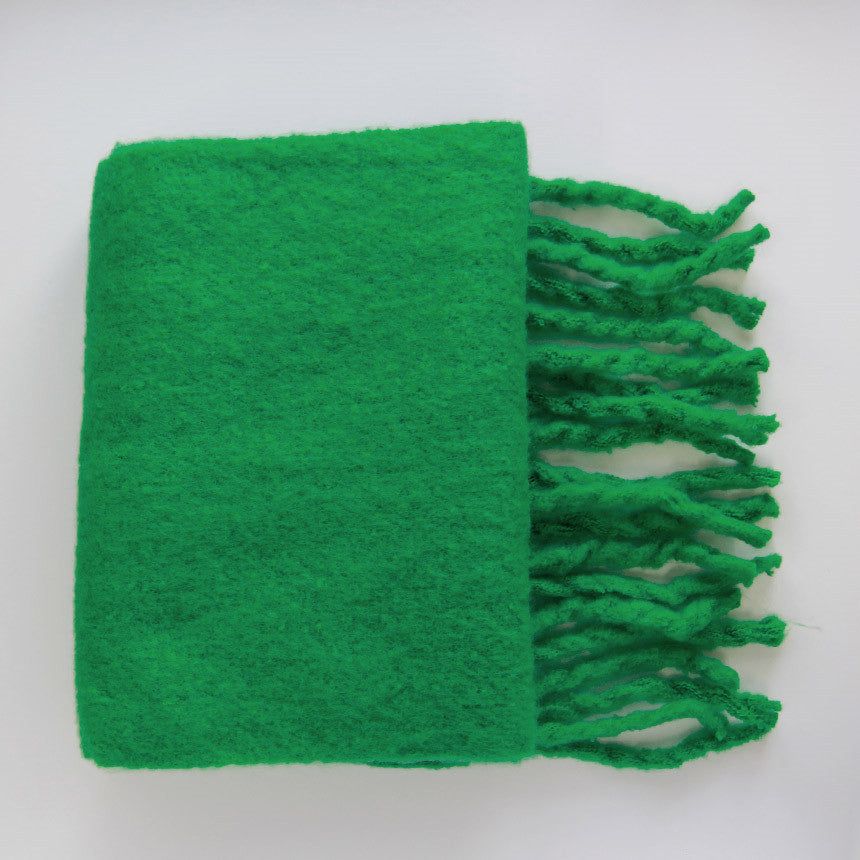 Women's Classic Solid Color Thick Beard  Cashmere Scarf