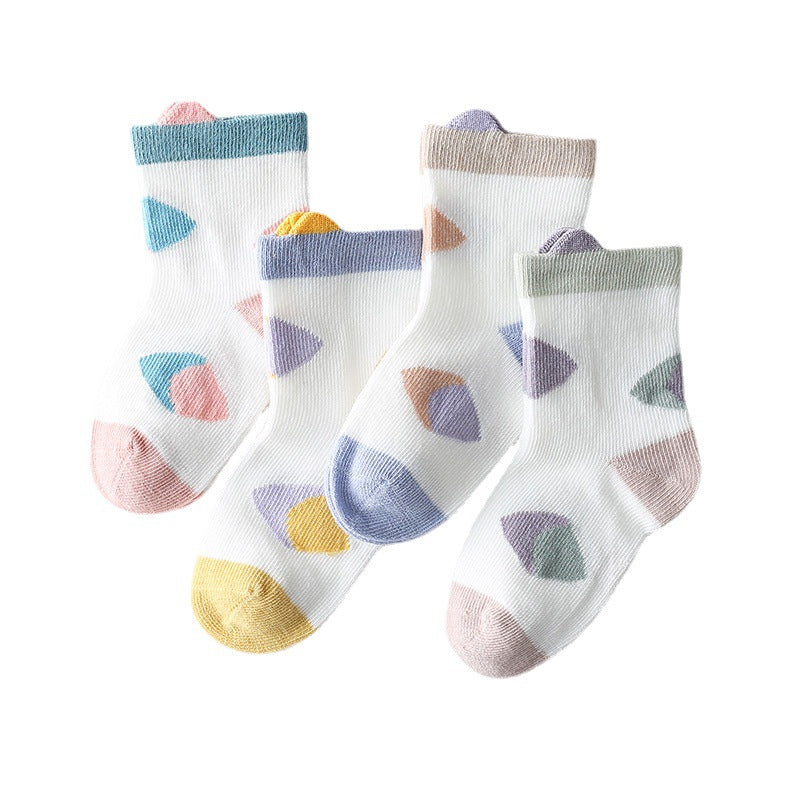 Children's Socks Cartoon Three-dimensional Baby Thin Cotton