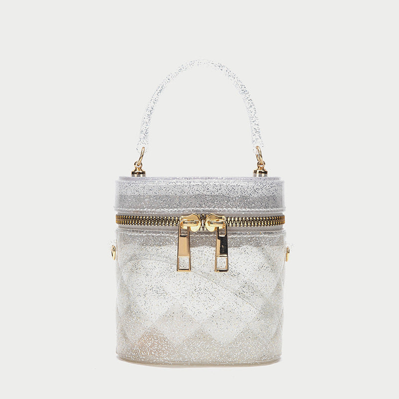 New Jelly Bag Women's Shoulder Messenger Bucket Bag