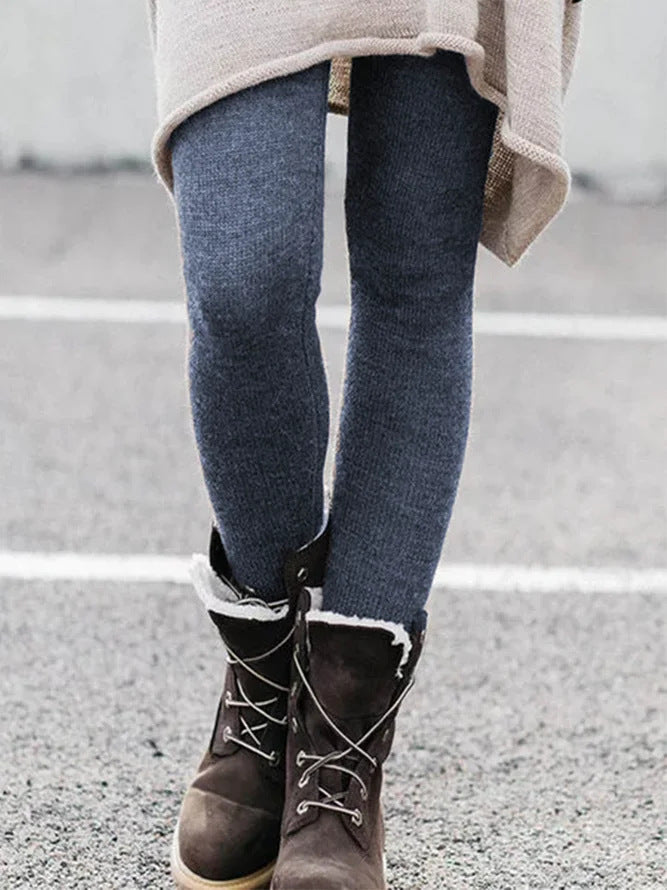 Fashion Brushed Printing Slim Trousers Versatile