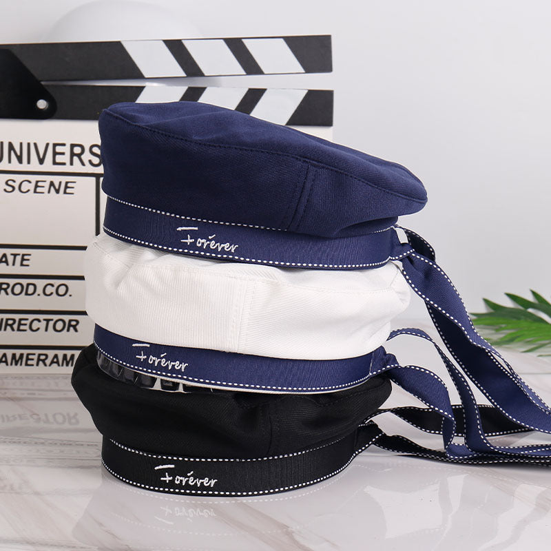 Navy Style A Sailor's Cap Children's Uniform Hat Ribbon