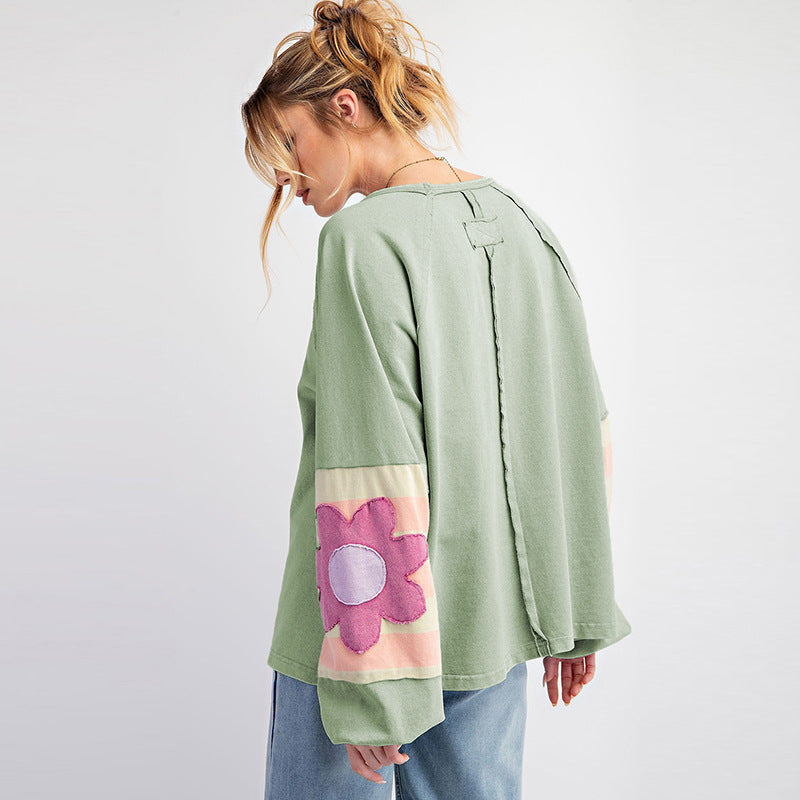 New Loose-fitting Pullover Round-neck Sweater For Women