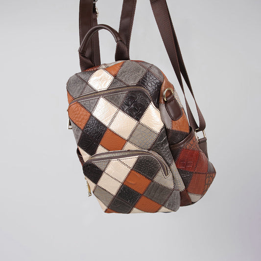 High-grade Leather Large Capacity Niche Travel Mommy Bag