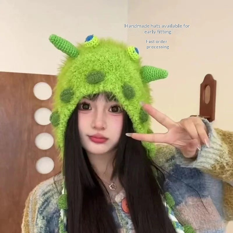 Little Monster Plush Hat For Girls