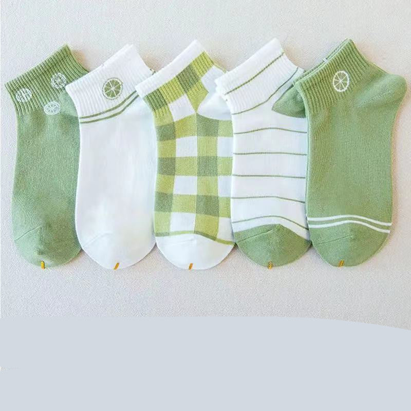 Summer Thin Shallow Mouth Boat Socks Ladies Cotton Socks
