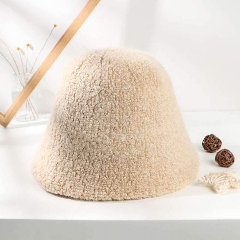 Female Fisherman Hat Alpaca Bucket Gentle