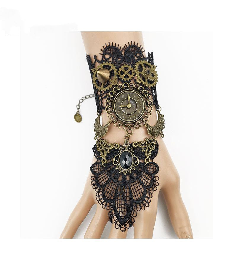 Vintage Blonde Armbånd Dame Urværk Dampmaskine Smykker Fest Tilbehør