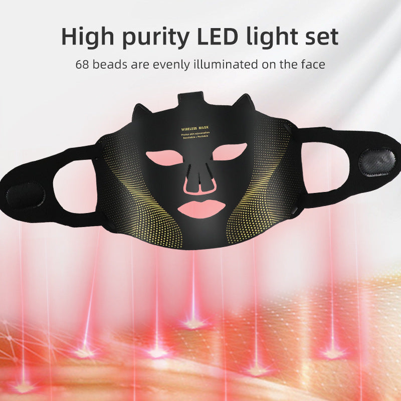 Red Blu-ray Silicone Beauty Apparatus Home Face