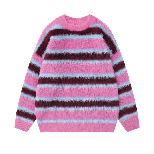 Round-neck With Fleece Lining Sweater Men