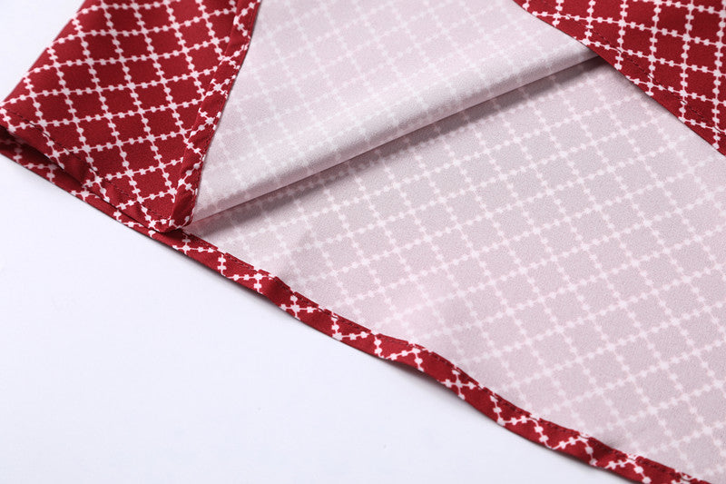 Classic And Fashionable Diamond-shaped Small Checkered Shirt For Men
