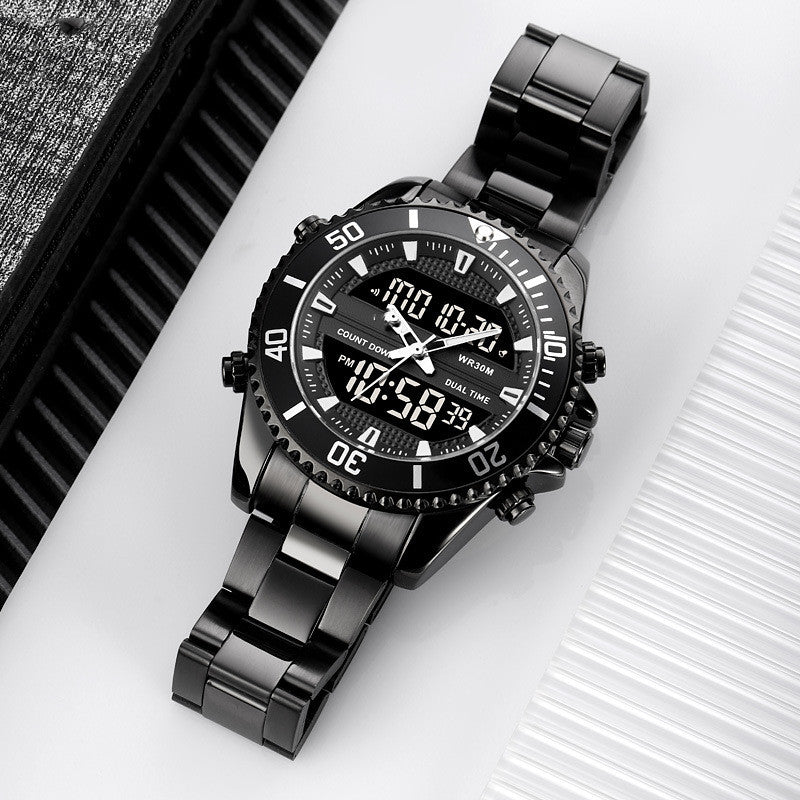 Men's Fashion Multifunctional Outdoor Sports Dual Display Watch