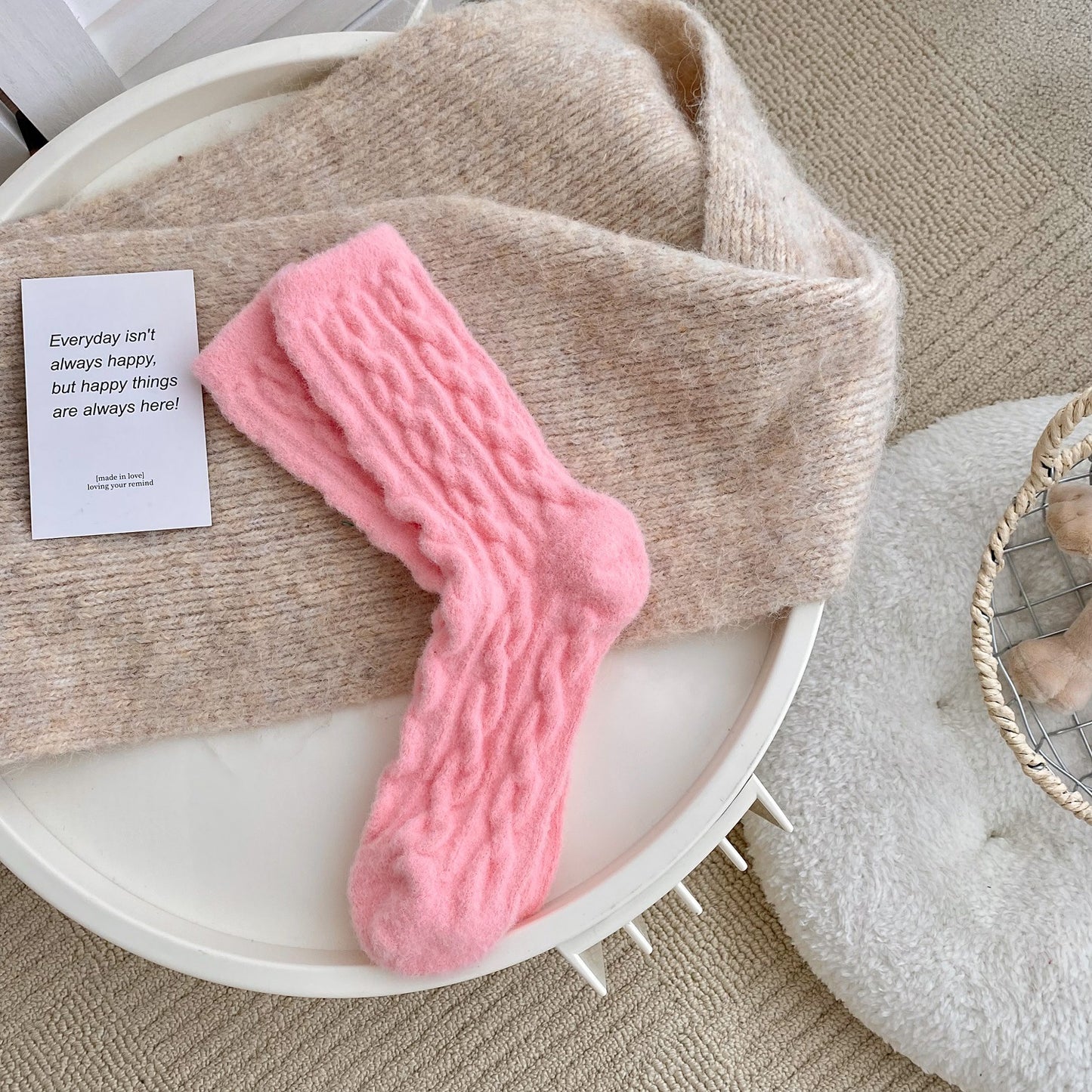 Warm With Velvet Thick Socks Children