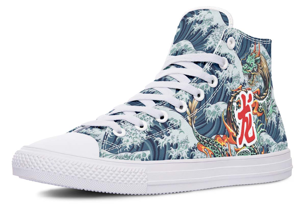 Printed Couple High-top Canvas Shoes