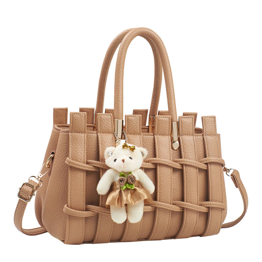 New Anti-scratch Women's Bag Fashion Hand-woven Handbag Shoulder Bag