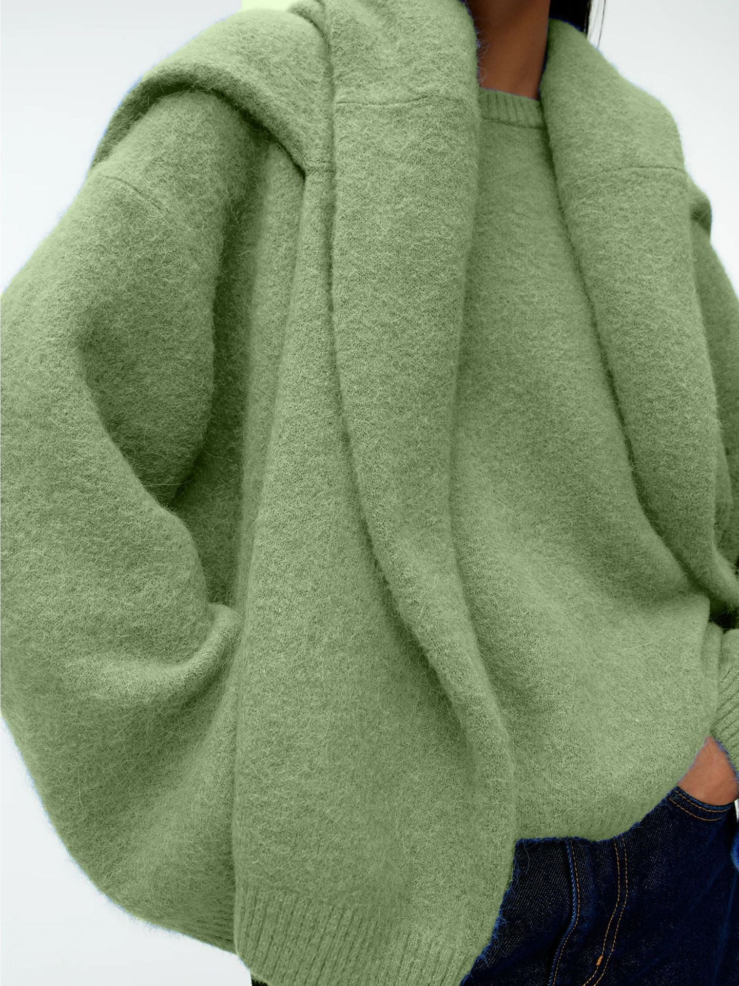 Pullover Women's Loose Thick Cashmere Round Neck Sweater