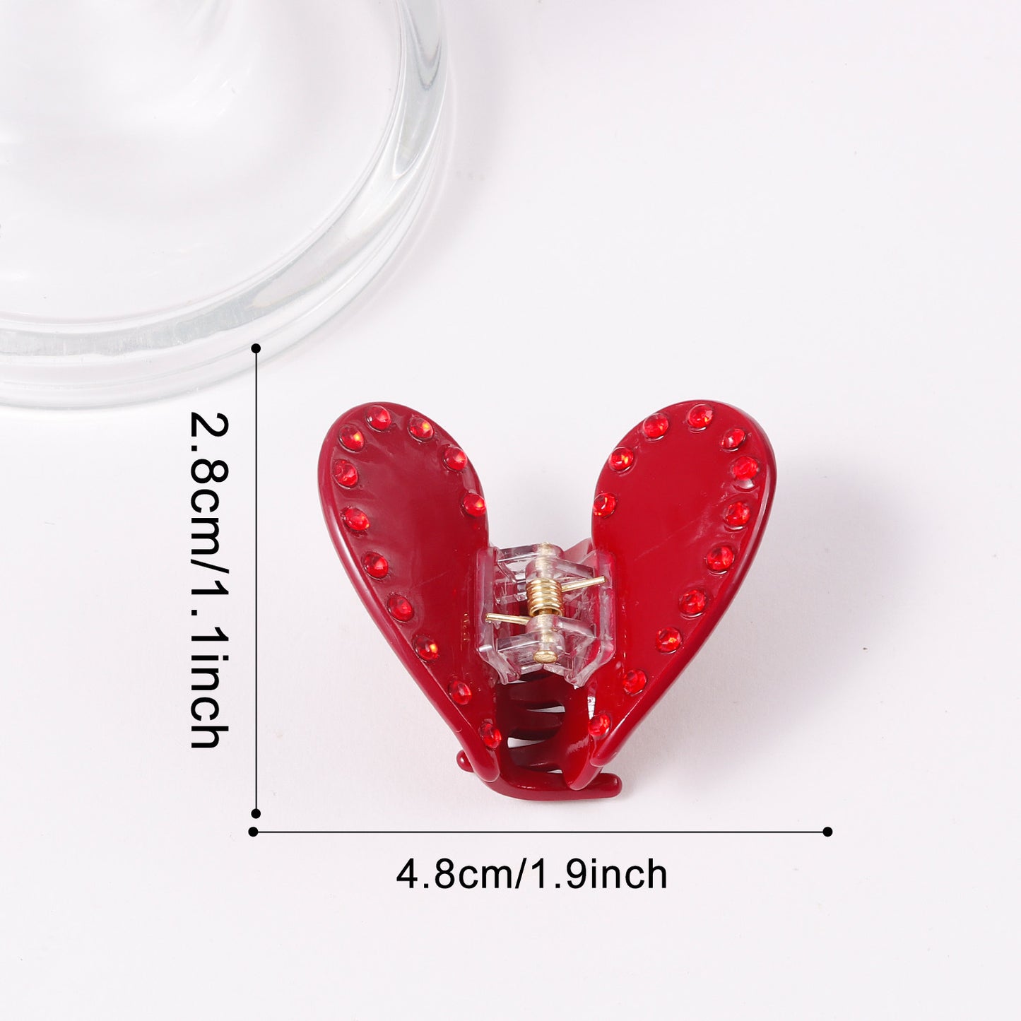 Red-toned Sweet-and-cool Style Hair Clip For The Back Of The Head