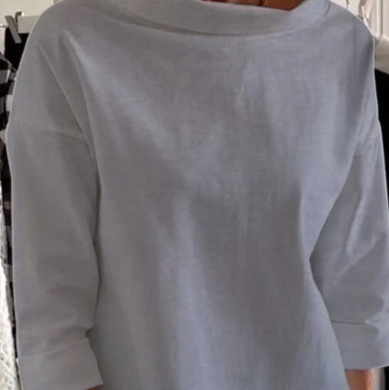 Fleece Shirt Women's Cotton Polyester Long Sleeve Half Turtleneck Women's Sweater