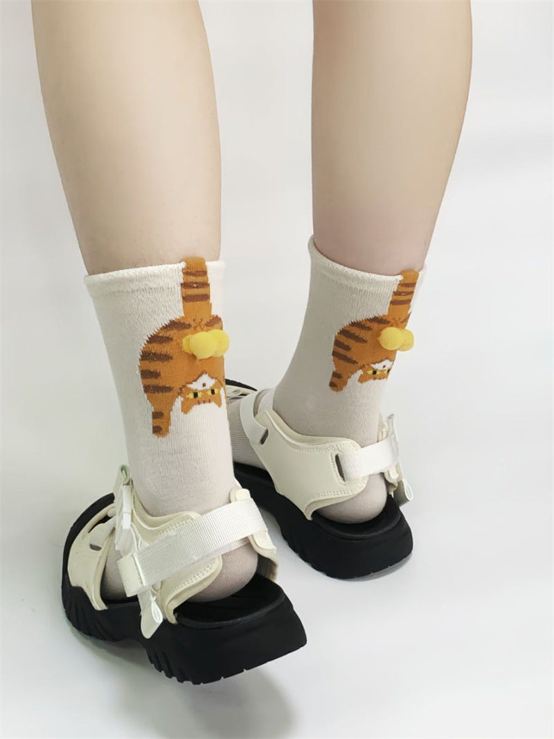 Fashion Cartoon Cat Japanese Ins All-match