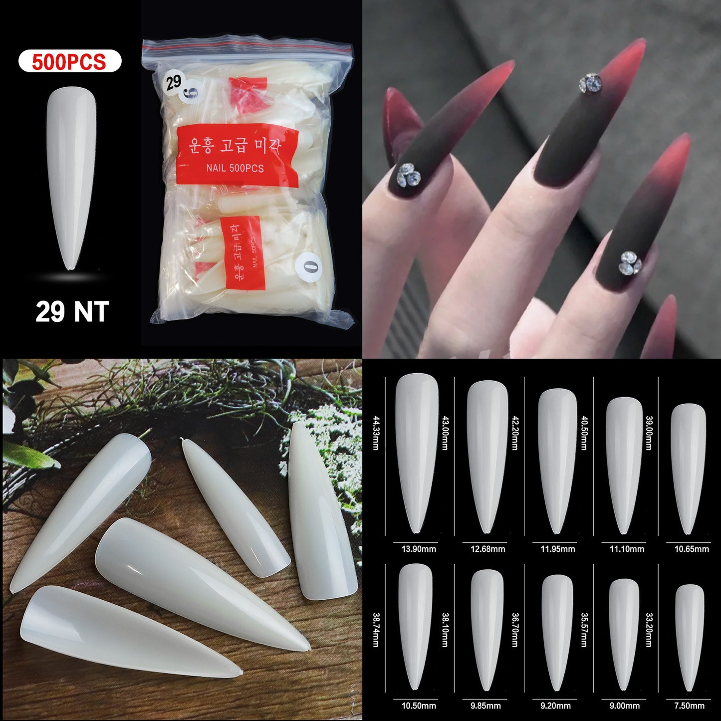 French Pointed Non-marking Ballet Transparent