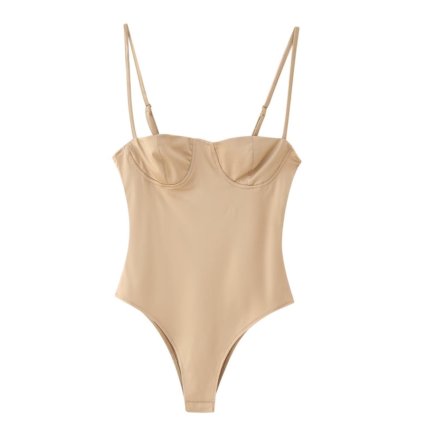 Women's Solid Color Camisole Underwear Bodysuit