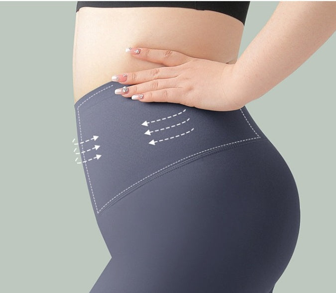 Large Size Shark Pants For Women Wearing A High Waist To Reduce Abdominal Fat