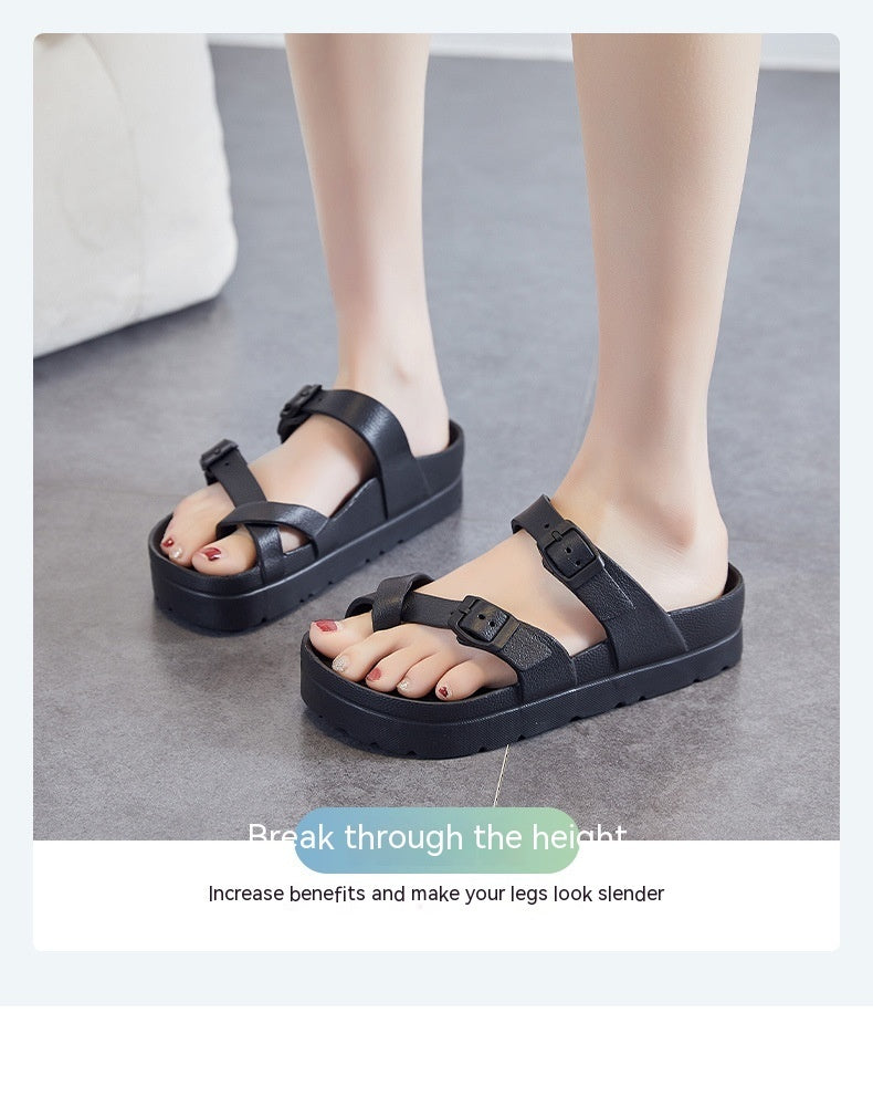 Slip-on tyksålede vinkelslippers EVA Muffin blødtsålede slippers