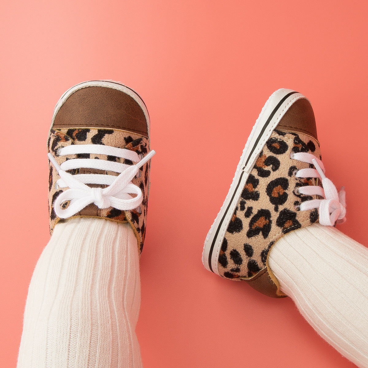 Leopard Print Canvas  Soft Bottom Toddler Baby's Shoes