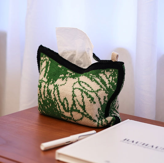 Knitted Tissue Box Bag Storage