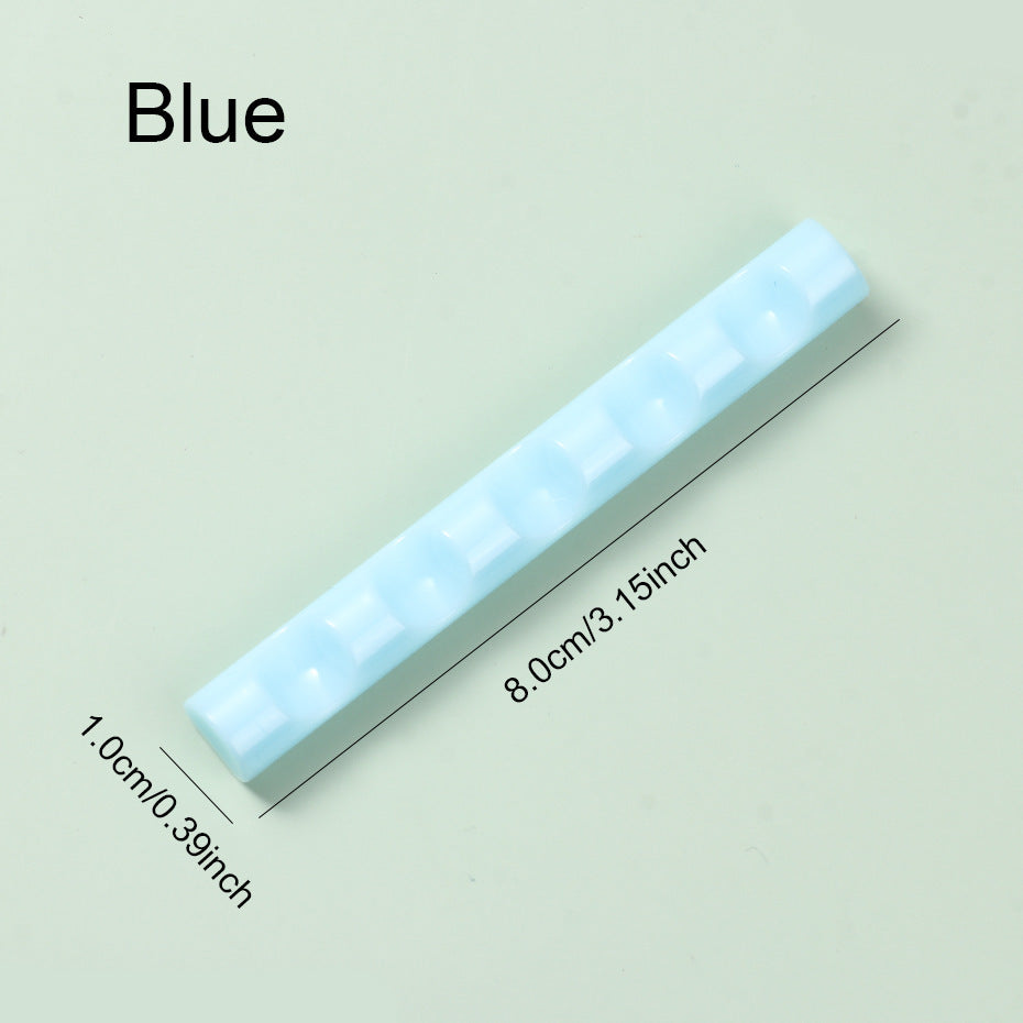Manicure Pen Holder Acrylic Transparent Candy Color Multifunctional Color Mixing Brush Supporting Tool