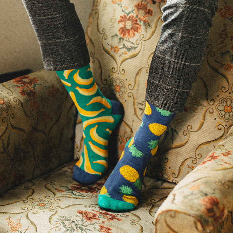 Retro Male Hip-hop Spring And Autumn Long Tube Street British Socks