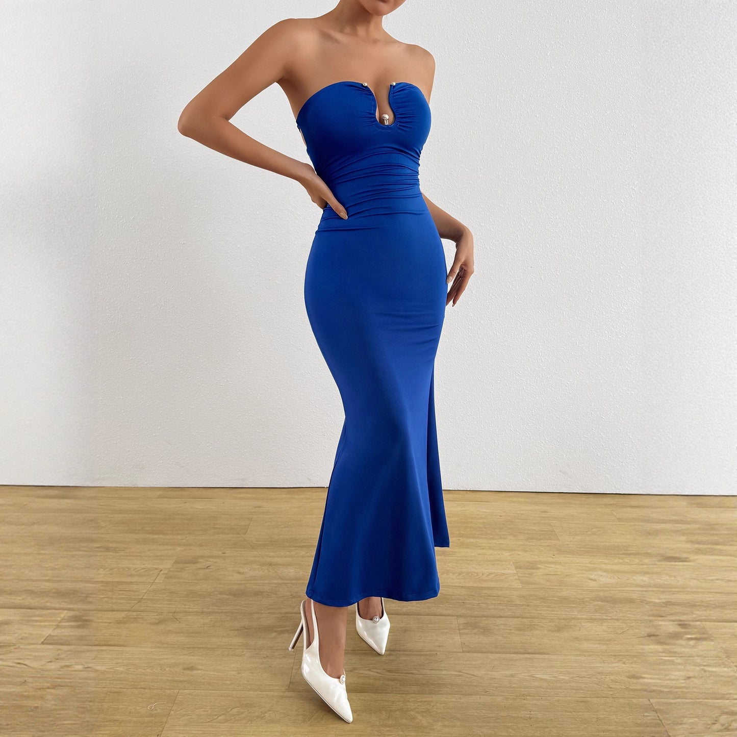 Sexy Cutout Backless High-End Sheath Dress