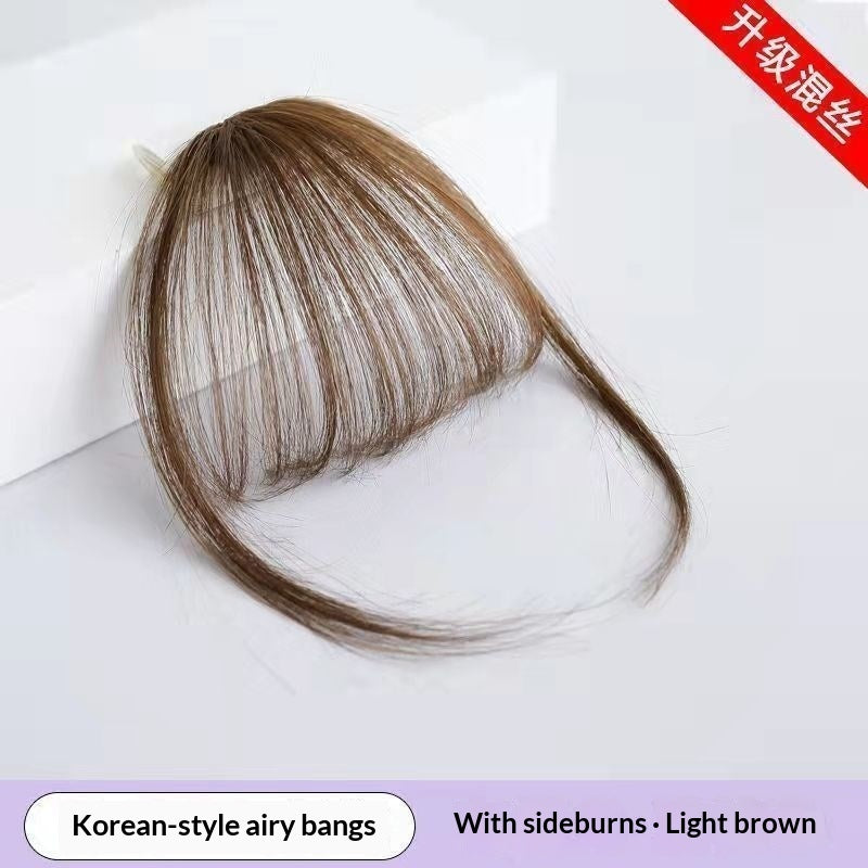 Japanese-style Lace-front Wig With A Sparsely Layered Angled Fringe