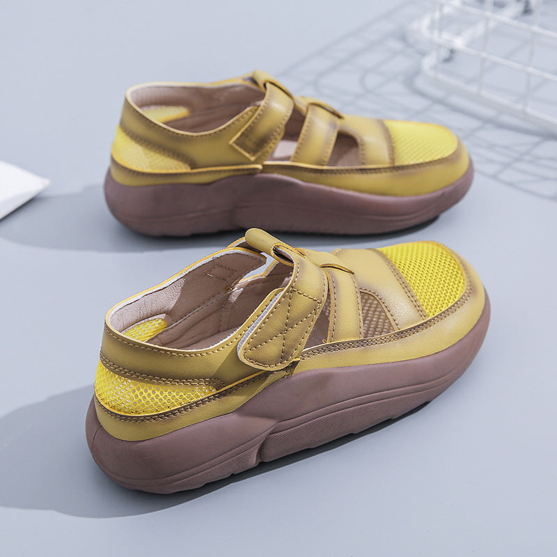 Women's Korean Style Mesh Breathable White Shoes