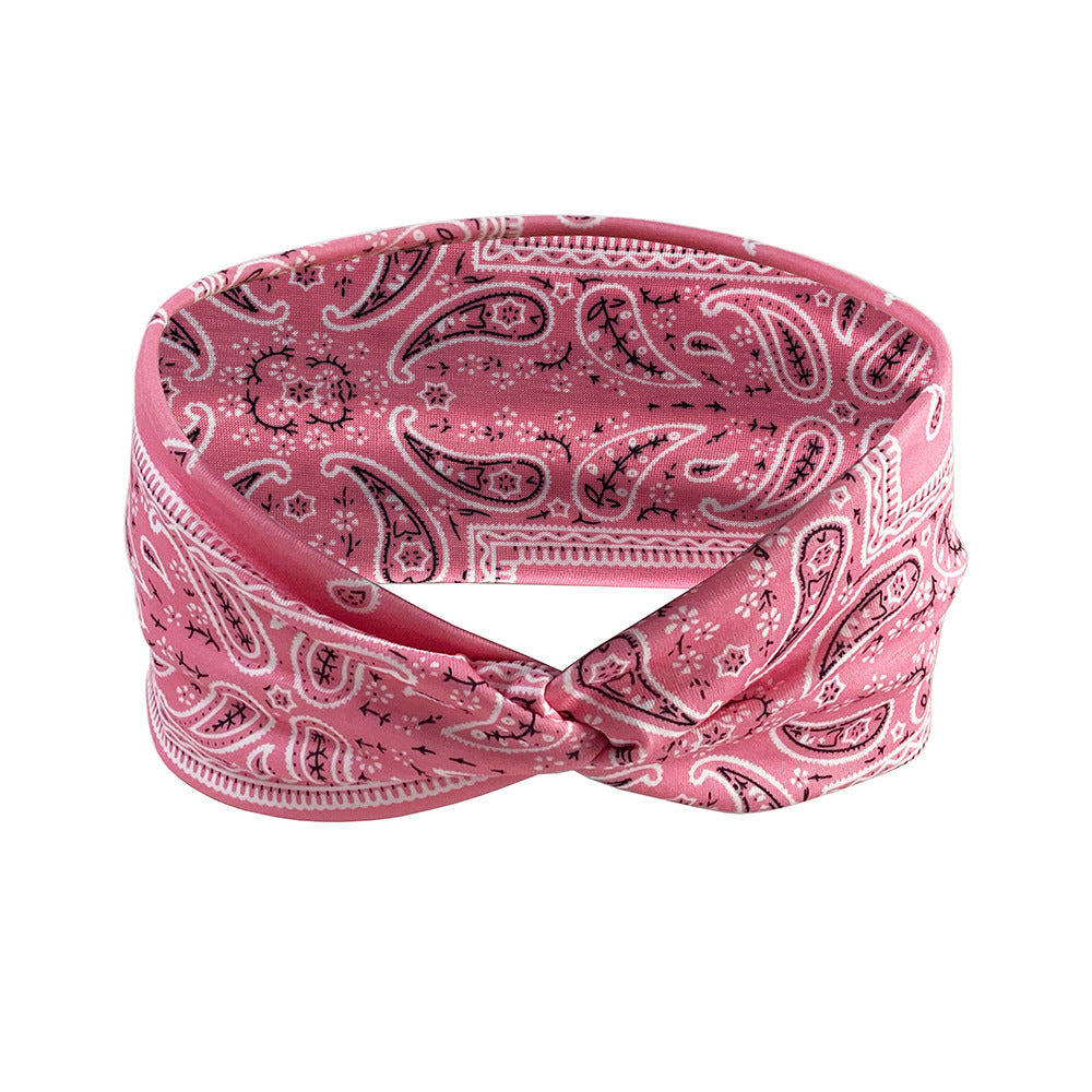 Retro Wide Cross Hairband Amoeba