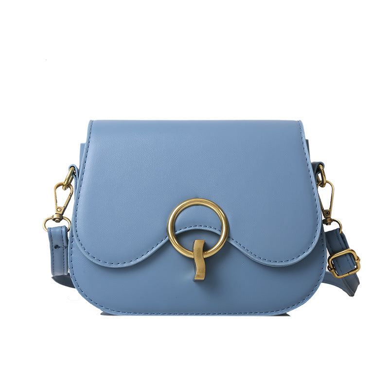 Women's Korean Vintage Simple Saddle Bag