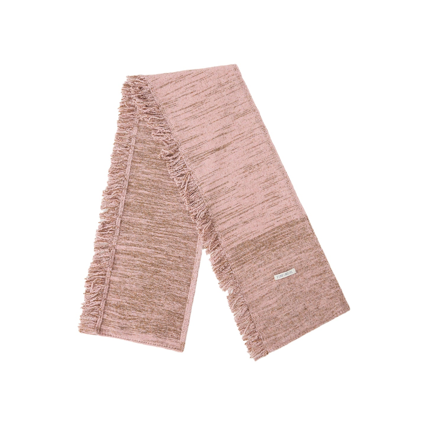 Side Fringe Wool Scarf Simple Casual Thickened Neck Warmer
