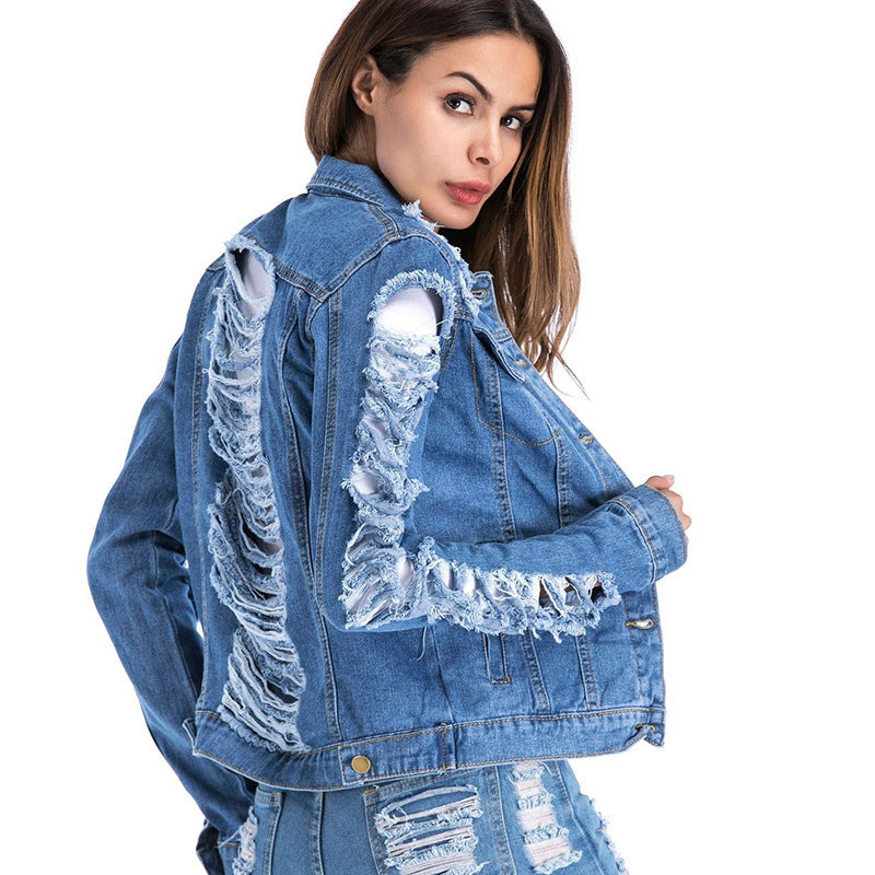 Europæisk og amerikansk plus size-denimtøj til kvinder