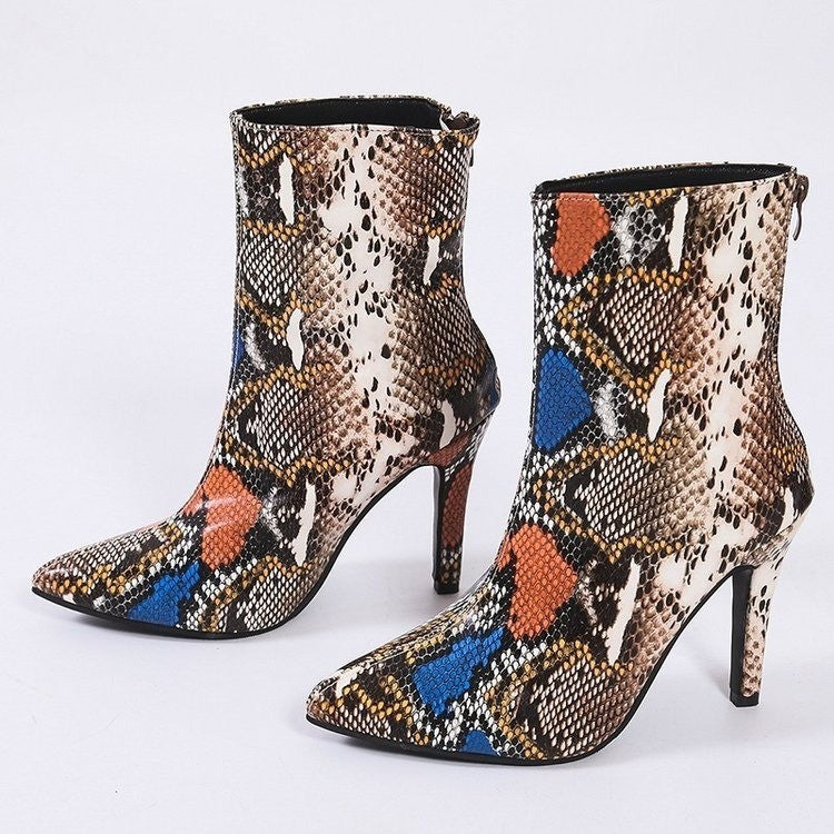 New Stiletto Amazon High-heeled Women's Martin Boots For Autumn And Winter