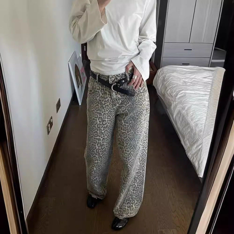 Fashionable Retro Straight Loose Jeans For Women