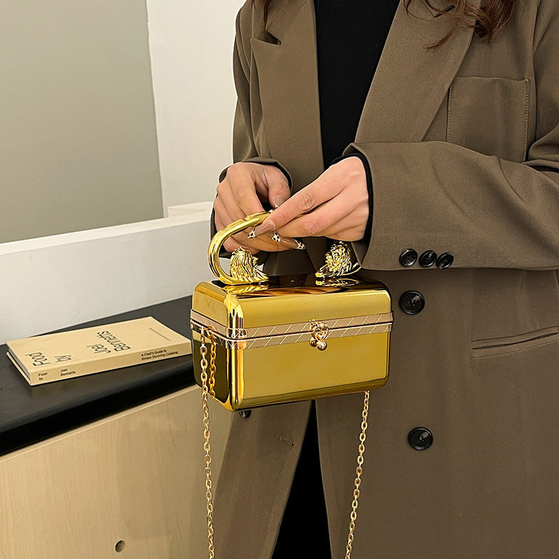 Akryl Crossbody-taske til kvinder med skinnende overflade
