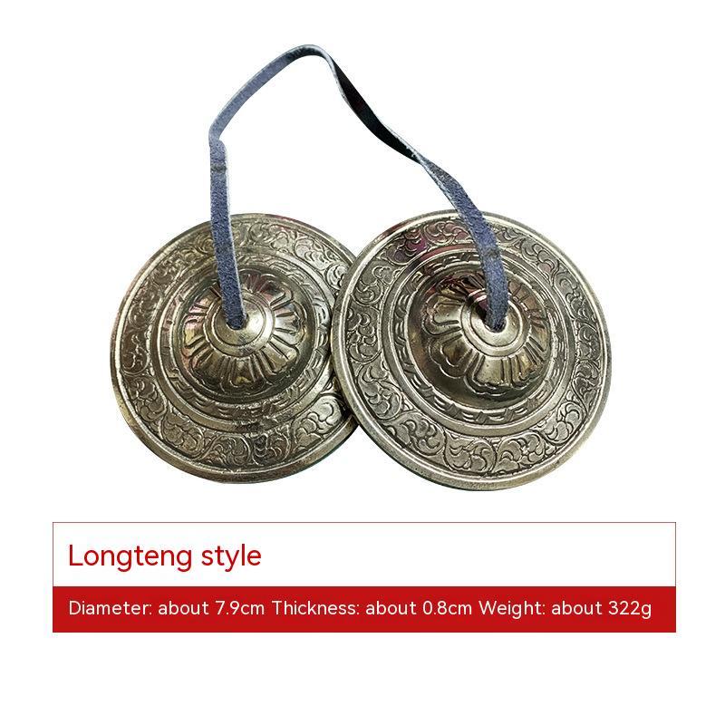 Nepal Percussion Instrument Tibetan Pure Copper Clip Bell Handmade Clip Bell Cymbals