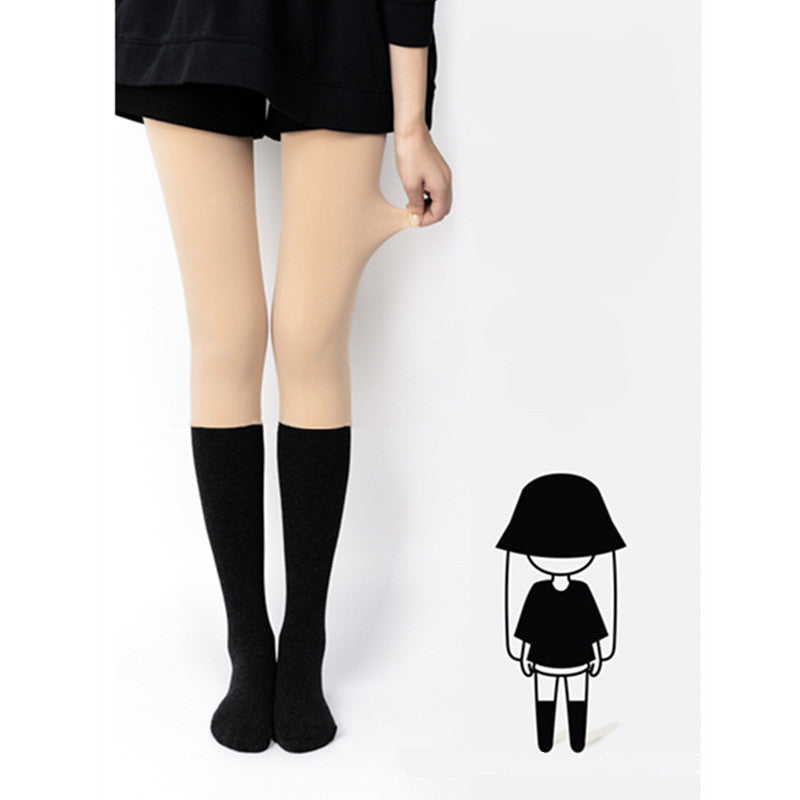 Knee Bare Legs Artifact Bottoming Pantyhose