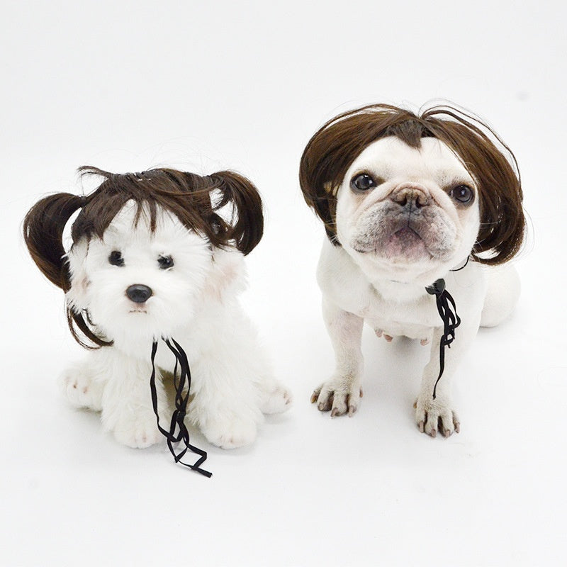 Pet Supplies High-temperature Silk Cat Wig