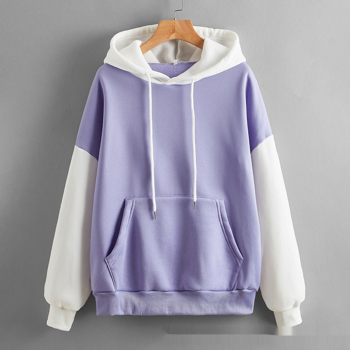 Women's Hooded Spring And Autumn All-match Coat Casual Loose Patchwork Top Fashion