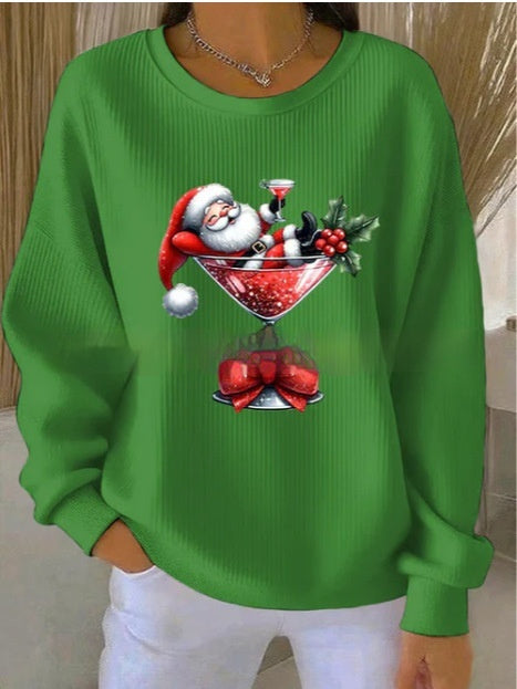 Relaxed-fit Casual Autumnwinter Long-sleeve Crew-neck Sweatshirt