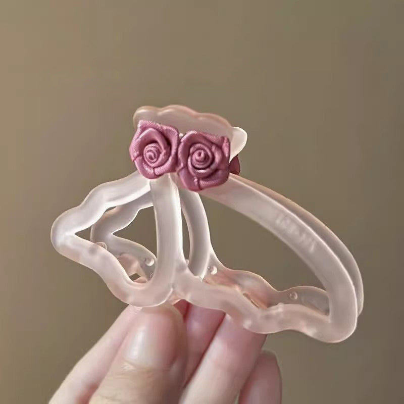 Fairy Butterfly Rose Flower Hair Clip