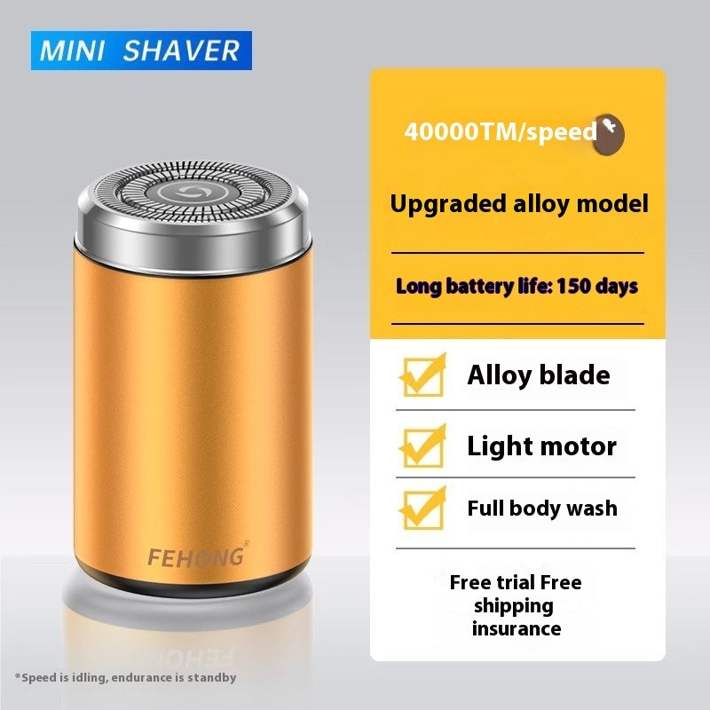 Mini Fully Washable Super Clean Portable Blade Men's Electric Shaver