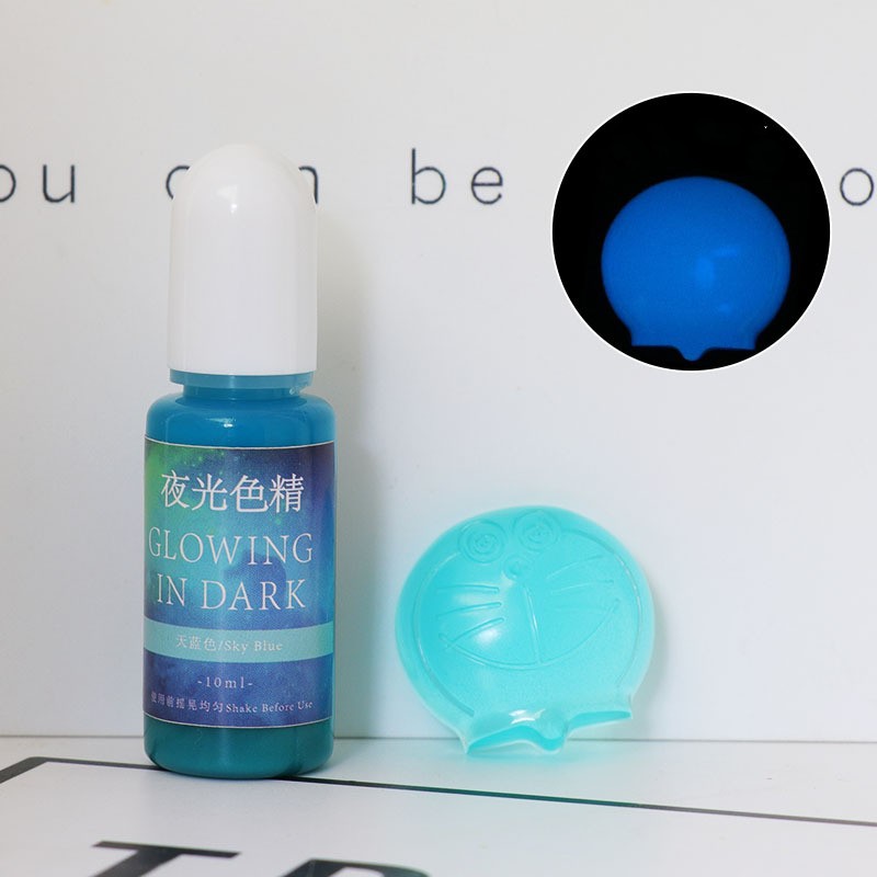 DIY Epoxy Resin Luminous Pigment UV Crystal Drop Glue Mold Color With Luminous Color